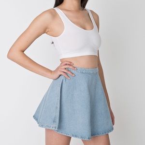 Denim circle skirt